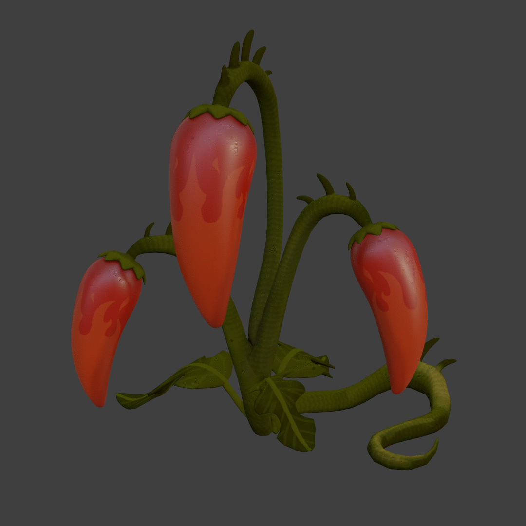 Fantasy chili pepper plant