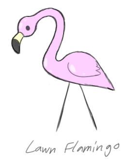 Flamingo decoration concept